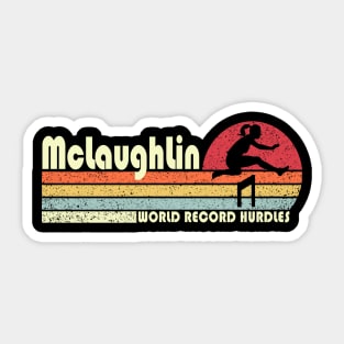 Vintage Mclaughlin US Hurdling Team New World Record Hurdles Sticker